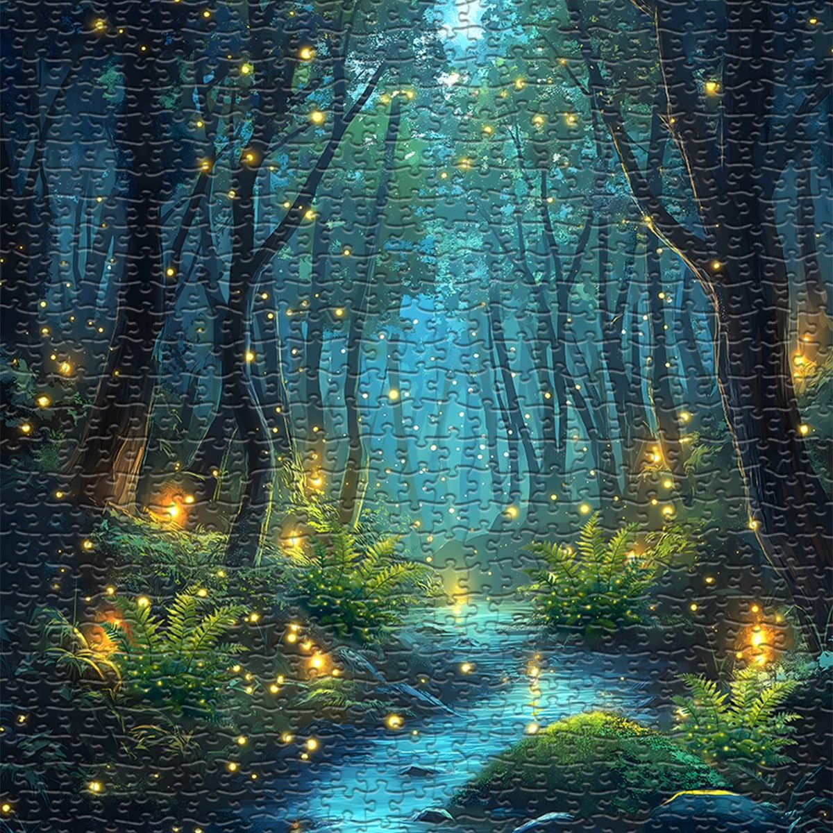 Impossible Puzzles for Adult 1000 Pieces, Magic Forest Fantasy Puzzle,Nature Difficult Challenging Jigsaw Puzzles