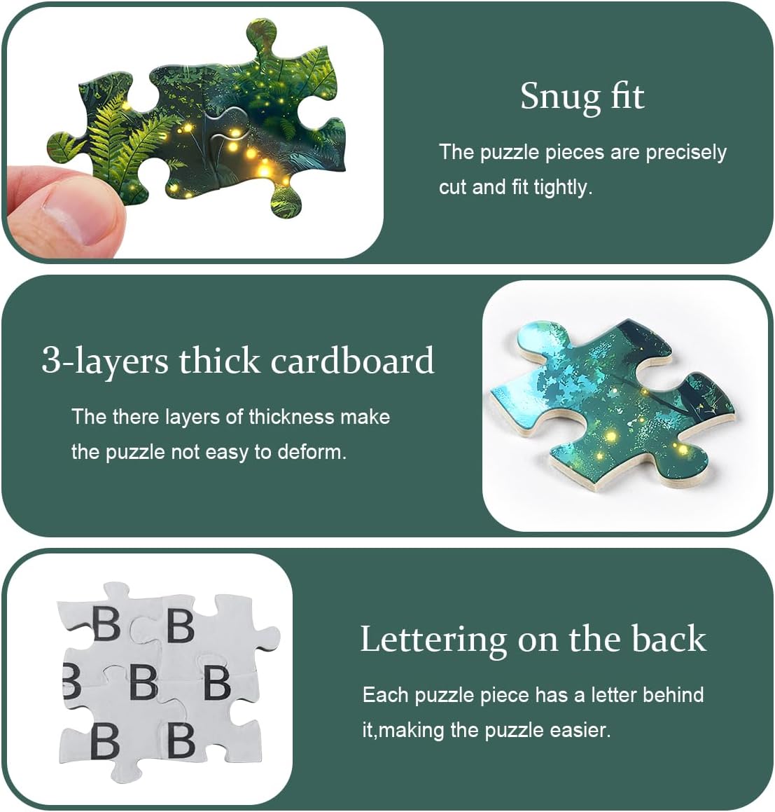 Alternative view of Impossible Puzzles for Adult 1000 Pieces, Magic Forest Fantasy Puzzle,Nature Difficult Challenging Jigsaw Puzzles