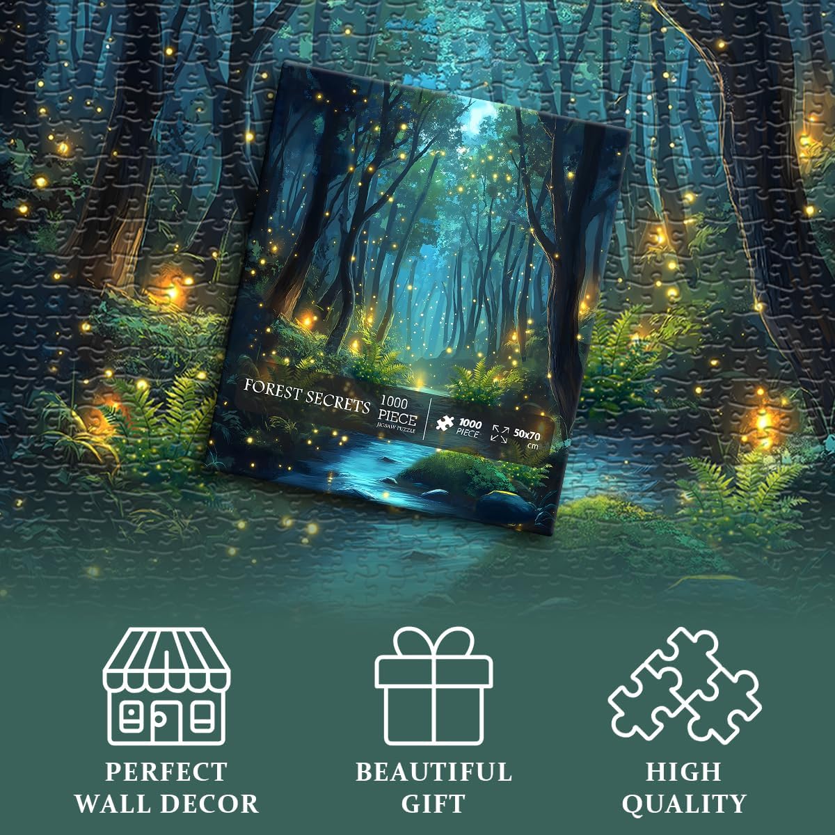 Impossible Puzzles for Adult 1000 Pieces, Magic Forest Fantasy Puzzle,Nature Difficult Challenging Jigsaw Puzzles - Image 4