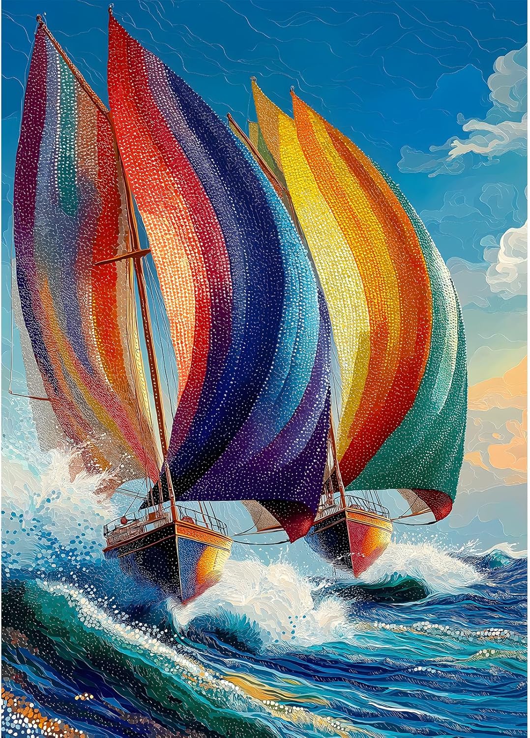 Impossible Puzzles for Adults 1000 Pieces, PICKFORU Forest Aurora Jigsaw Puzzle, Nature Scenery Colorful Puzzles Plant Scenic Challenge - Image 9