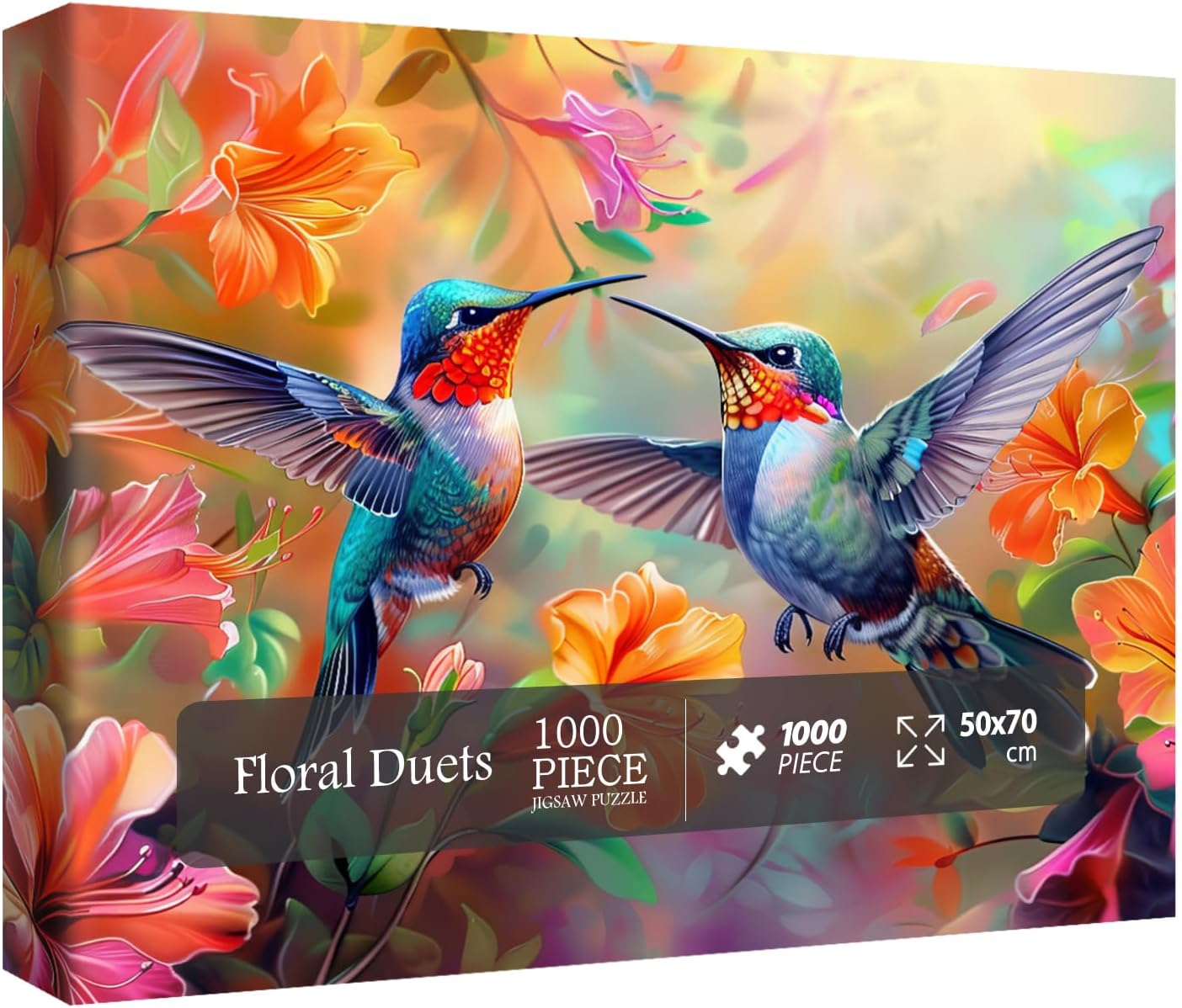 Funny Chicken Puzzles for Adults 1000 Pieces, Cute Bird Flower Jigsaw Puzzles, Beautiful Animal Art Puzzles - Image 9