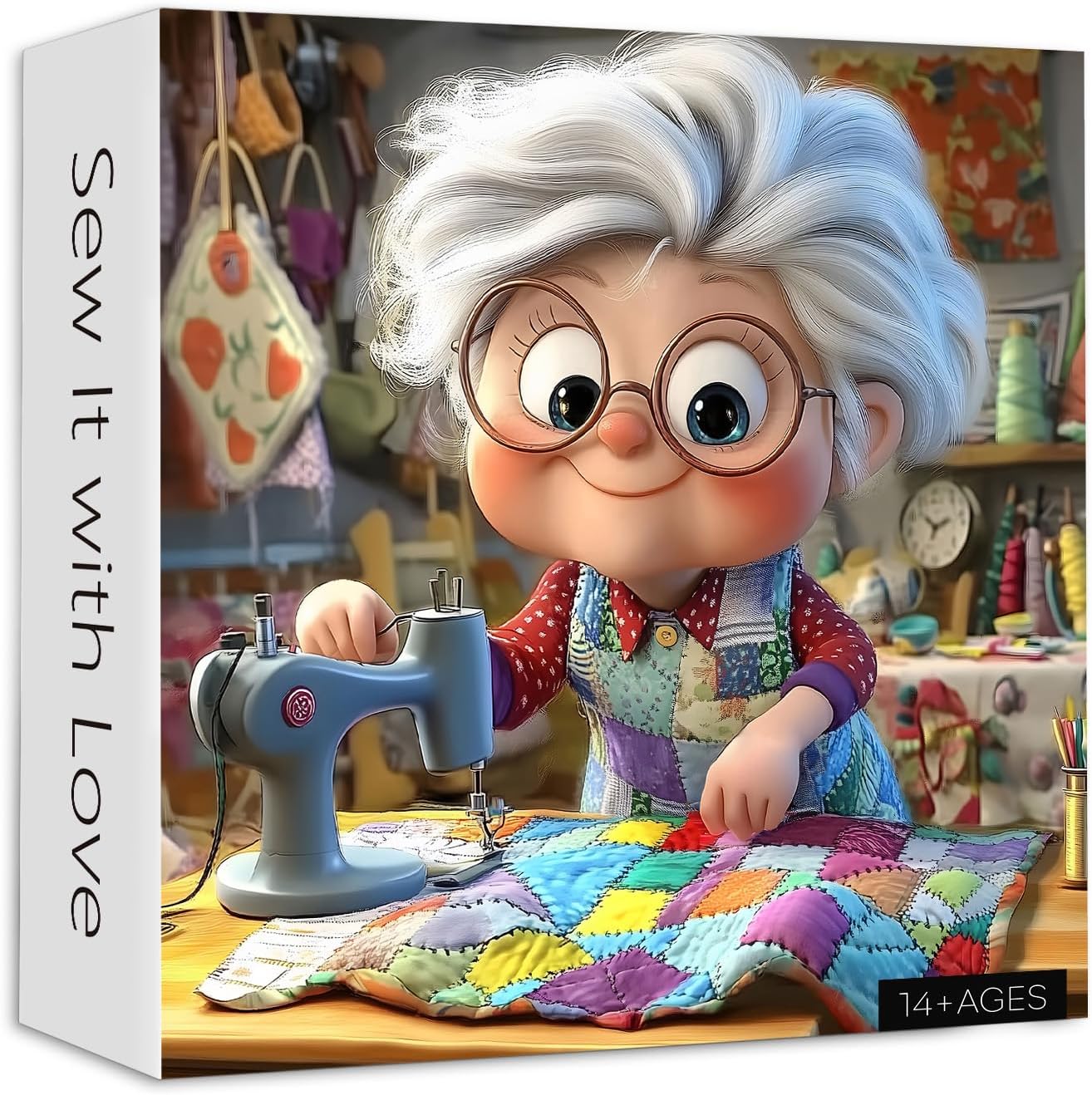 Summer Beach 1000 Piece Puzzle for Adults, PICKFORU Funny Beach Ride Jigsaw Puzzles, Unique Difficult Grandma Motorcycle Theme as Home Decor - Image 9