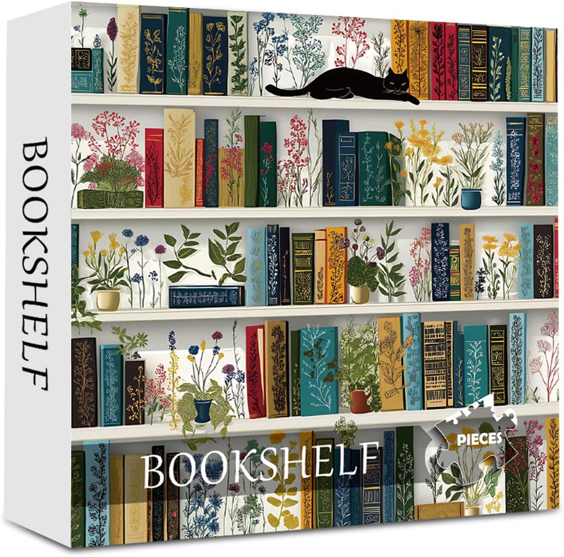 QIMWAN Puzzle 1000 Piece for Adults Jigsaw Featuring Aesthetic Home Decoration Unique Gift for Cat Lovers Premium Large Puzzle for Family Fun (Flutter&Bloom Puzzles-1000pcs) - Image 9