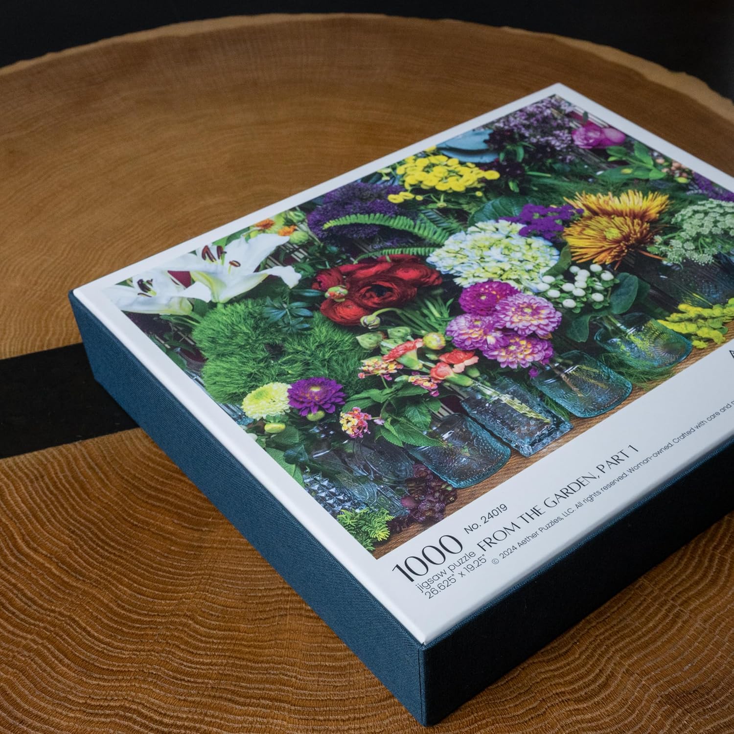 Alternative view of Aether Puzzles - from The Garden, Part 1 Flower Puzzle, Premium 1000 Piece Jigsaw Puzzle for Adults, Glare-Free, Soft-Touch Puzzles, Made in USA, 26.6" x 19.25"