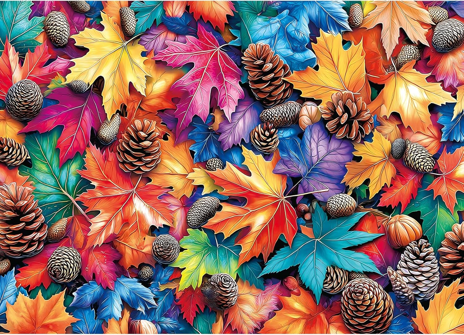 500 Piece Jigsaw Puzzle for Adults, Colorful Cartoon Chickens with Fireworks Design, Vibrant Family Puzzle Game, Fireworks Night Scene Art for Stress Relief - Image 6