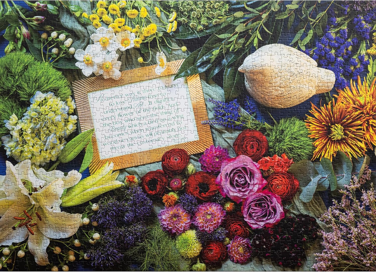 Aether Puzzles - from The Garden, Part 1 Flower Puzzle, Premium 1000 Piece Jigsaw Puzzle for Adults, Glare-Free, Soft-Touch Puzzles, Made in USA, 26.6" x 19.25" - Image 8