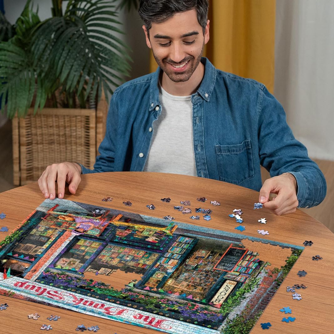 Ravensburger The Bookshop 1000 Piece Jigsaw Puzzle for Adults - 12000670 - Handcrafted Tooling, Made in Germany, Every Piece Fits Together Perfectly - Image 3