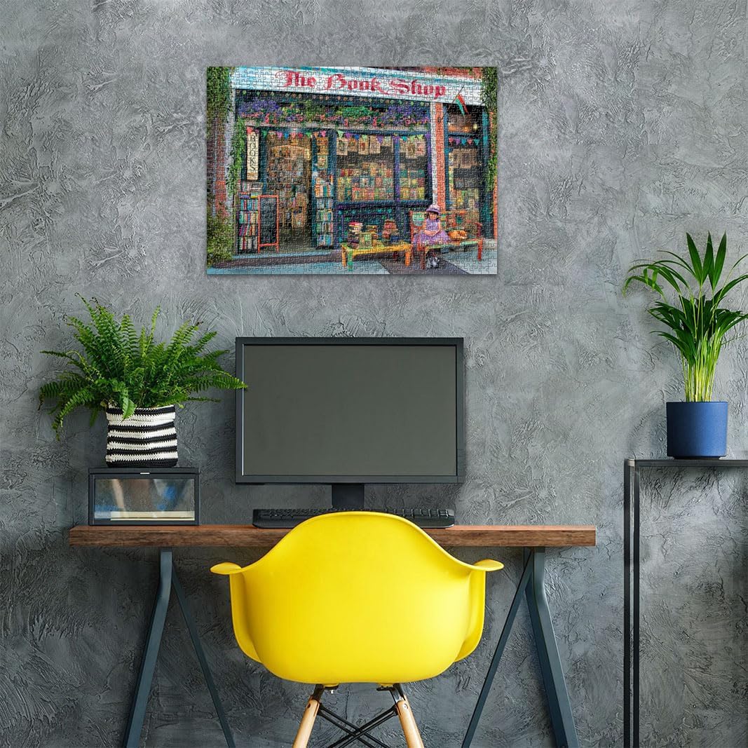 Ravensburger The Bookshop 1000 Piece Jigsaw Puzzle for Adults - 12000670 - Handcrafted Tooling, Made in Germany, Every Piece Fits Together Perfectly - Image 4