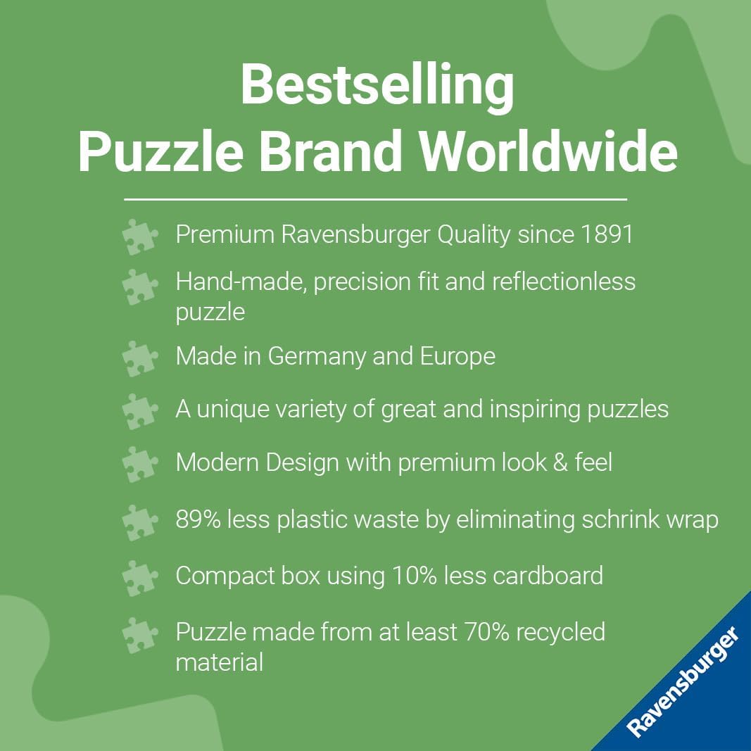 Ravensburger The Bookshop 1000 Piece Jigsaw Puzzle for Adults - 12000670 - Handcrafted Tooling, Made in Germany, Every Piece Fits Together Perfectly - Image 6