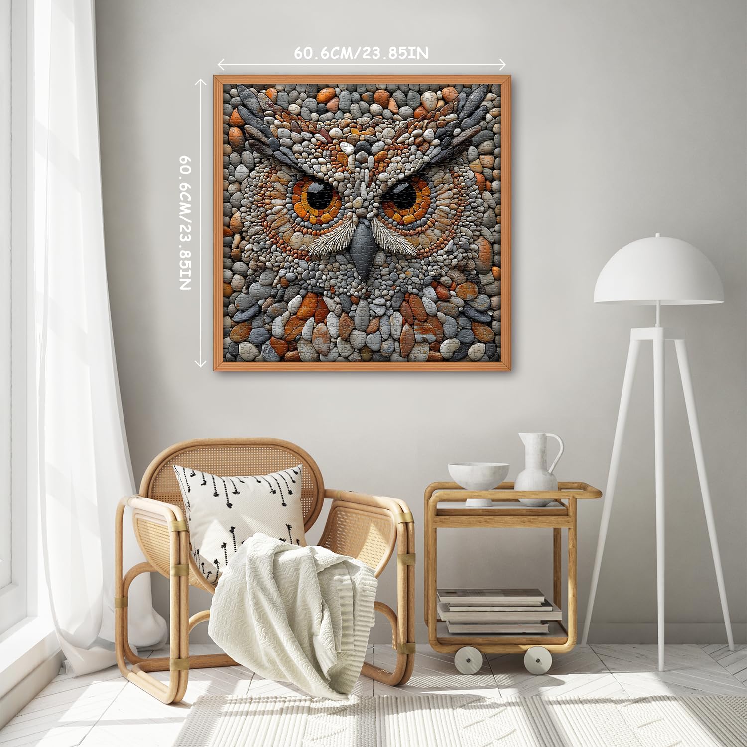 PICKFORU Owl Puzzles for Adults 1000 Pieces, Stone Bird Jigsaw Puzzles Hard, Unique Difficult Impossible Puzzle Challenging for Adults - Image 4
