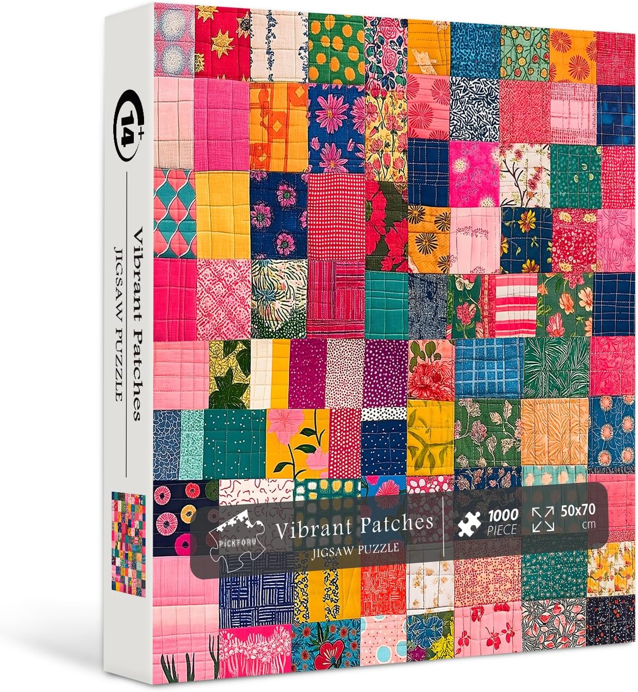 Wildflower 1000 Piece Puzzle for Adults, PICKFORU Whispering Blooms Summer Flower Garden Jigsaw Puzzle, Challenging Retro Vibrant Sunflower Vase Theme as Home Decor - Image 8