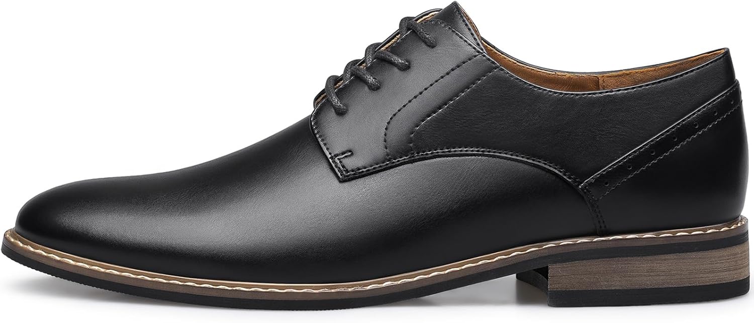 SILENTCARE Men's Oxford Formal Dress Shoes Business Comfortable Classic Lace Up Shoes