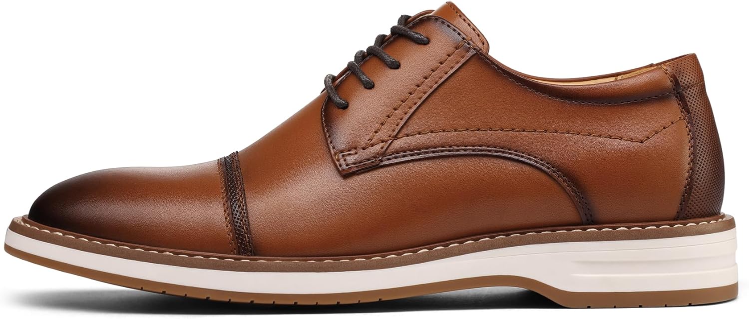 Alternative view of MERIDOS Men's Dress Shoes Business Formal Wingtip Casual Oxford Shoes