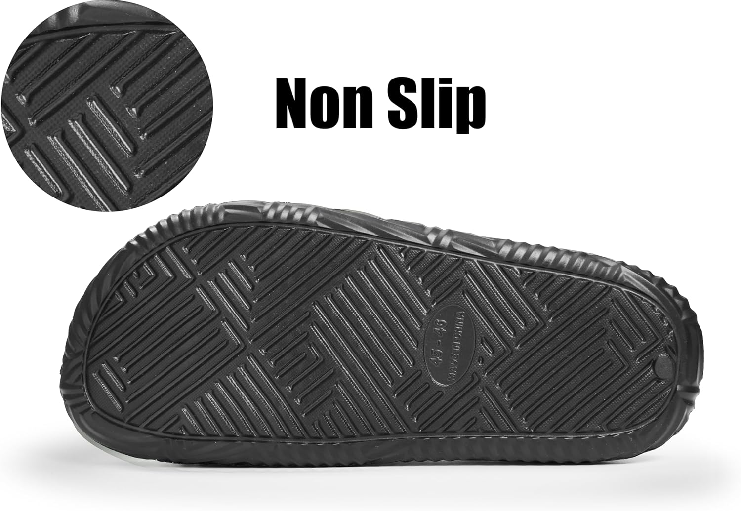 Alternative view of Weweya Slides for Women and Men - Bathroom Shower Shoes - Non Slip House Slippers - Lightweight Beach Sandals