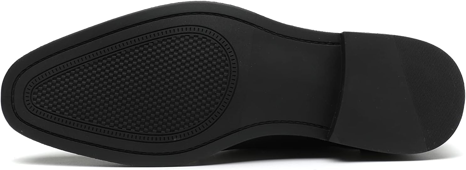 Alternative view of DECARSDZ Mens Classic Formal Oxford Lace Up Wedding Pointed Toe Dress Shoes Black