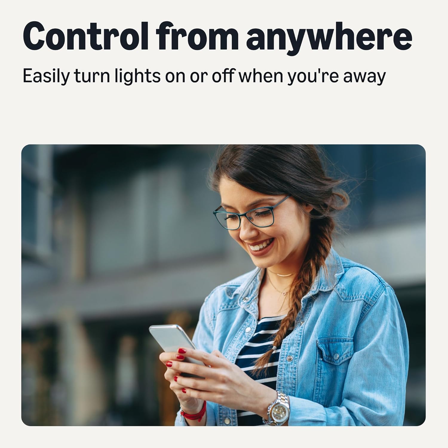 Alternative view of Amazon Basics Smart E12 LED Bulb, 6.0 Watts, 2.4 GHz Wi-Fi only, Works with Alexa Only, 2 Pack, Multicolor