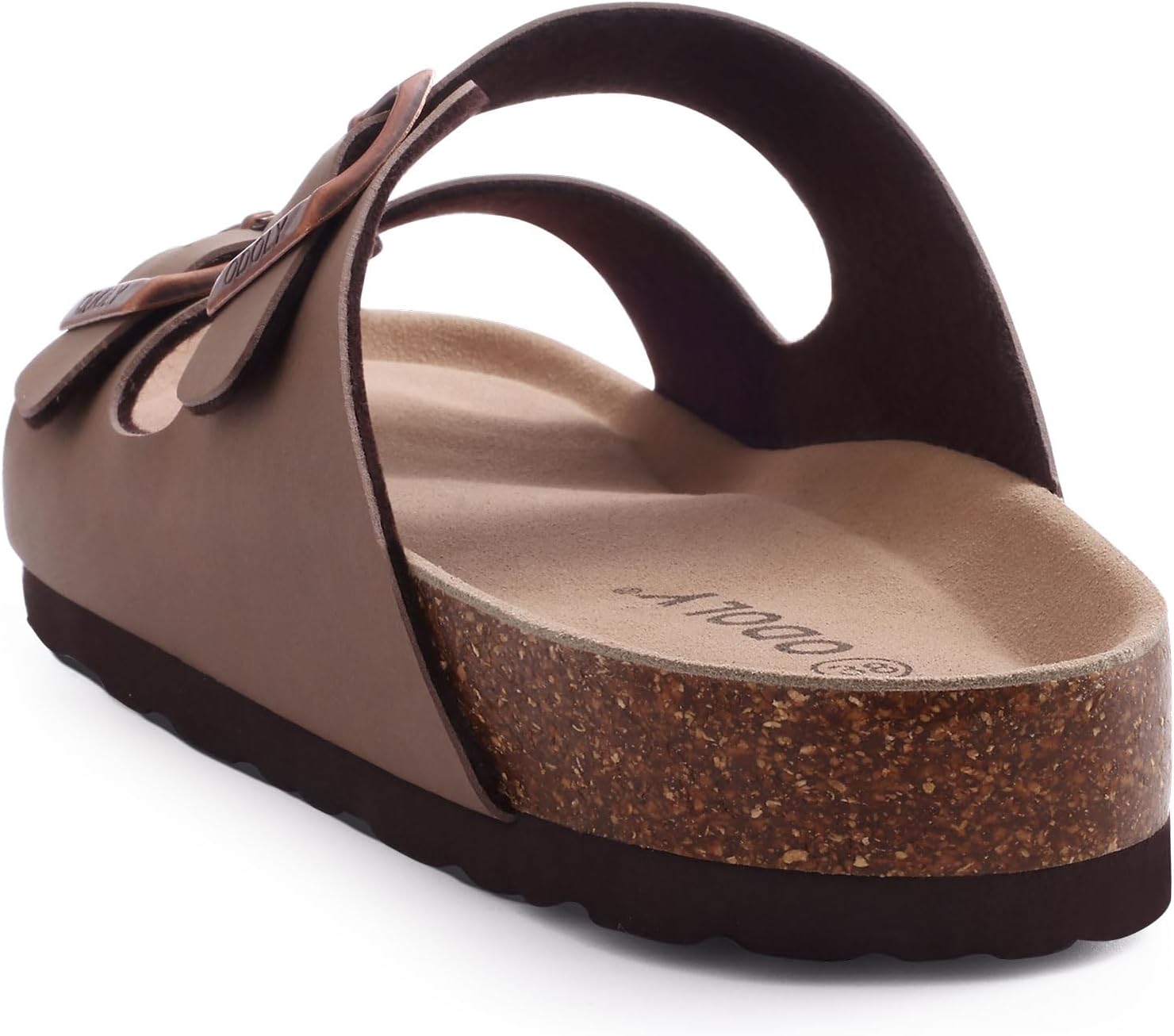 ODOLY Unisex Cork Footbed Slide Sandal, Arch Support Summer Outdoor Sandals with Adjustable Buckle for Women and Men - Image 4