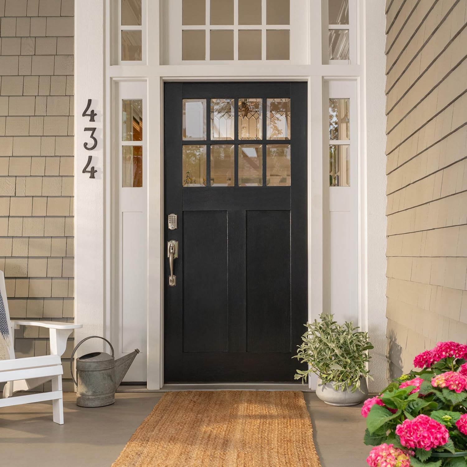 Schlage Arrive WiFi Deadbolt Smart Lock, Keyless Entry Door Lock with Camelot Trim, Satin Nickel, Compatible with Alexa and Google, BE459WB CAM 619