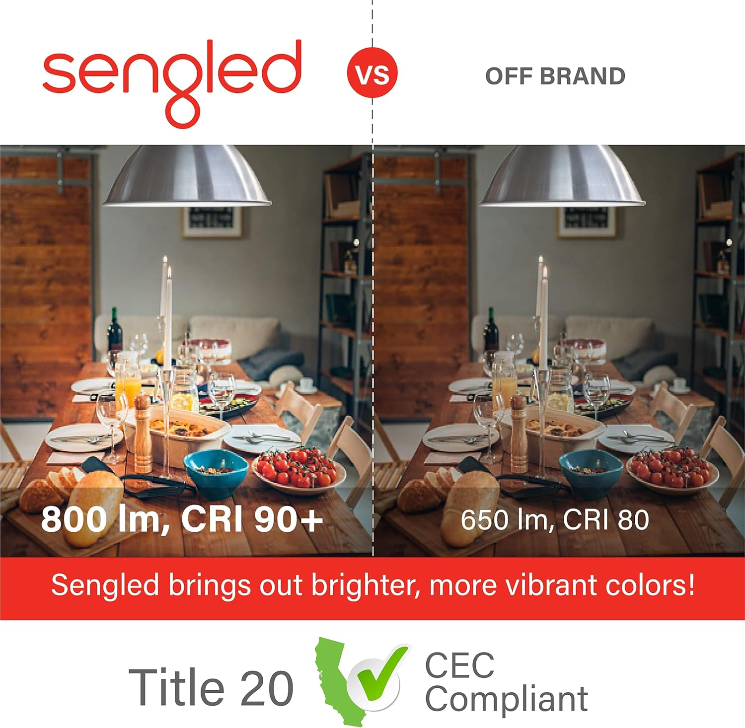 Alternative view of Sengled Alexa Light Bulb, S1 Auto Pairing with Alexa Devices, Warm Light Bulbs, Smart Light Bulbs that Work with Alexa, Bluetooth Mesh Smart Home Lighting, E26 60W Equivalent, 800LM, 4-Pack