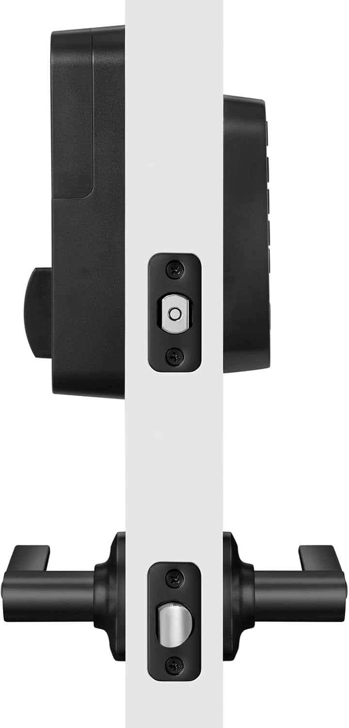 Yale Black Code Keypad Deadbolt Front Door Lock for Keyless Entry, YED210-NR-BSP