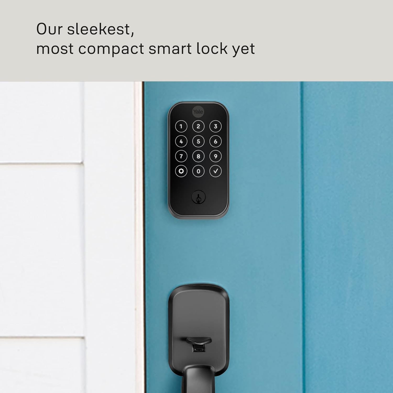 Yale Assure Lock 2 Touchscreen with Wi-Fi and Ridgefield Handle in Black Suede