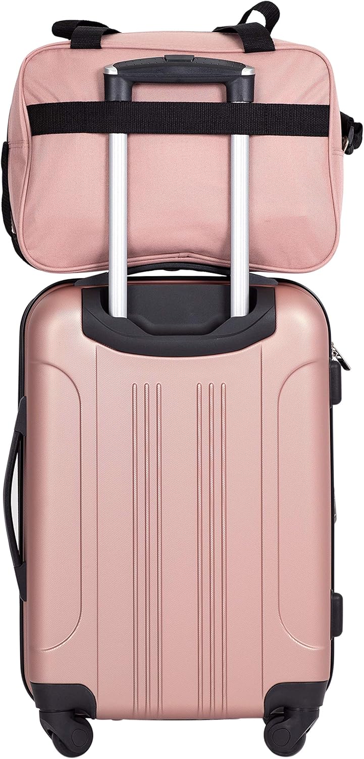 Alternative view of Travelers Club Midtown Hardside 4-Piece Luggage Travel Set, Rose Gold