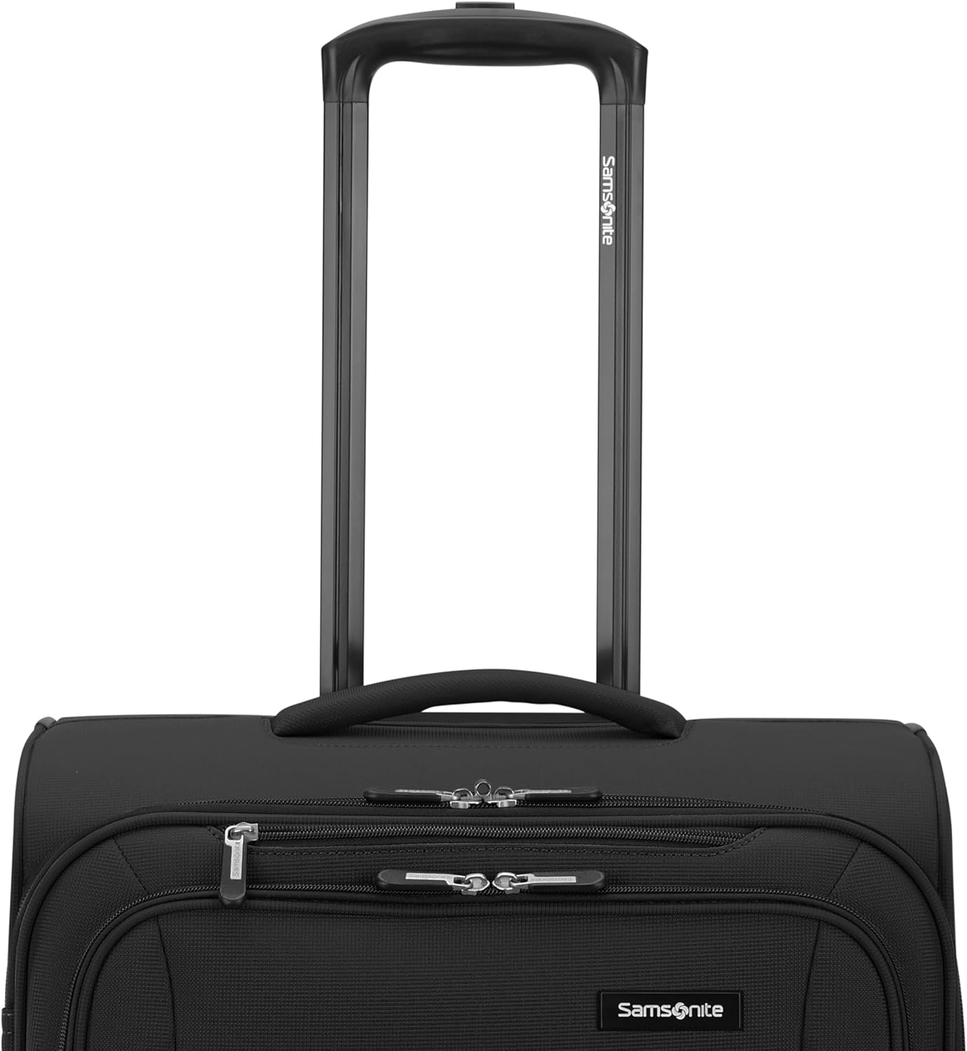 Alternative view of Samsonite Saire LTE Softside Expandable Luggage with Spinner Wheels, Black, 3-Piece Set (Carry On/Medium/Large)