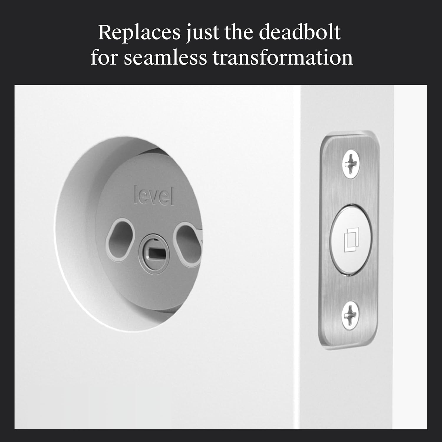Alternative view of Level Bolt (Matter) Smart Deadbolt u2013 Make Your Lock Smart Without Changing Keys or Hardware u2013 Matter-Over-Thread, Keyless Entry & Remote Access via Apple Home, Google Home, Alexa, and for SmartThings