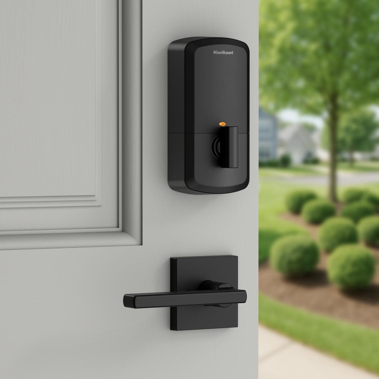 Kwikset Halo Select Smart Lock Keyless Entry Door Lock Wi-Fi and Matter Enabled Deadbolt No Hub Needed, Geofence Auto-Unlock, Grade AAA Certified, Easy Install, Matte Black Lifetime Finish Warranty