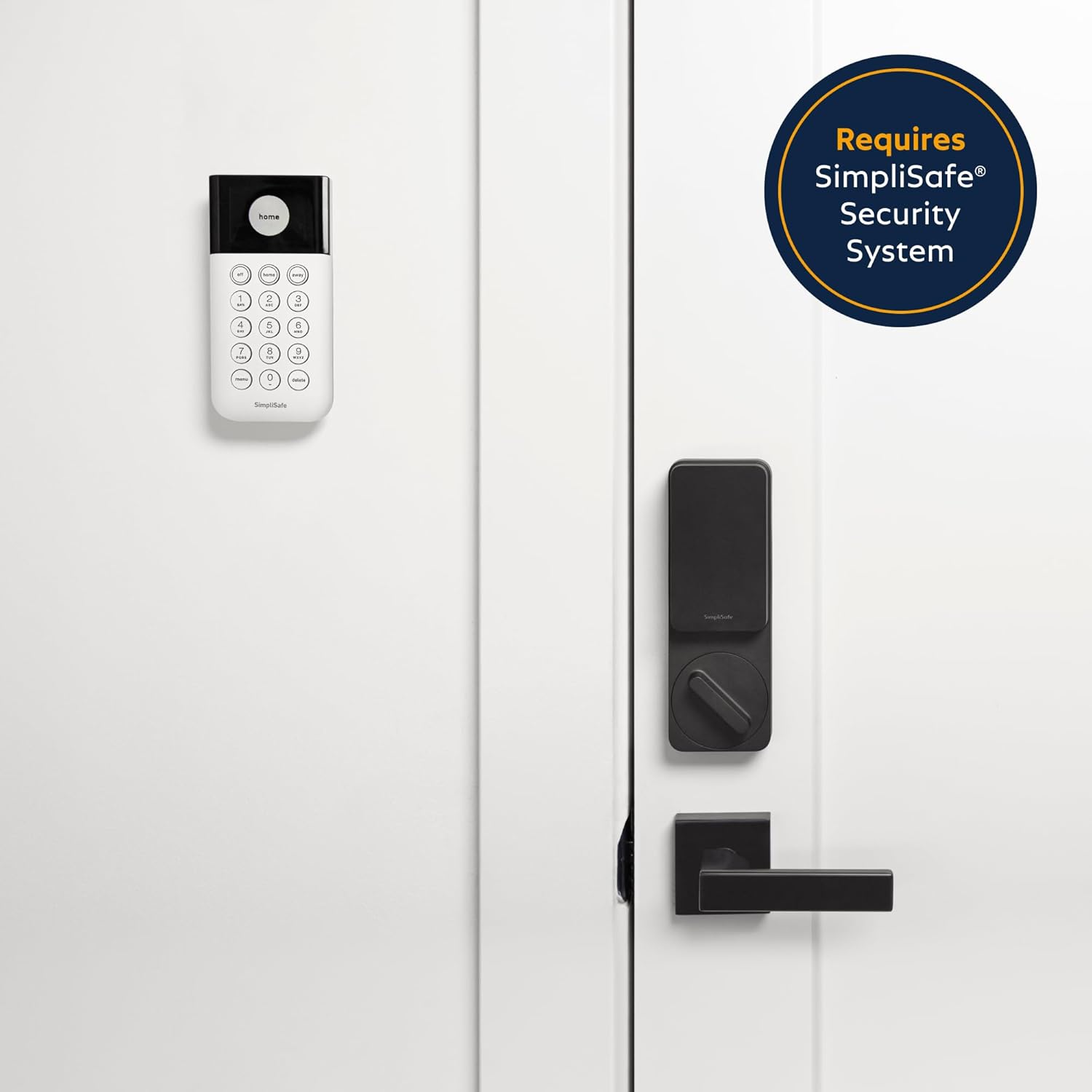 SimpliSafe Smart Lock Series 2 (Black) for The Gen 3 Home Security System
