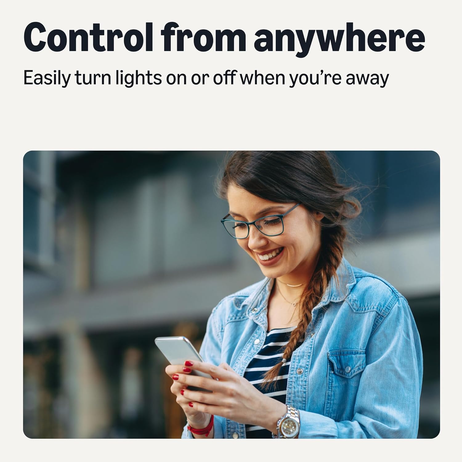 Alternative view of Amazon Basics A19 Smart Filament LED Bulb, Tunable White, 2.4 GHz Wi-Fi, Works with Alexa Only, 4-Pack