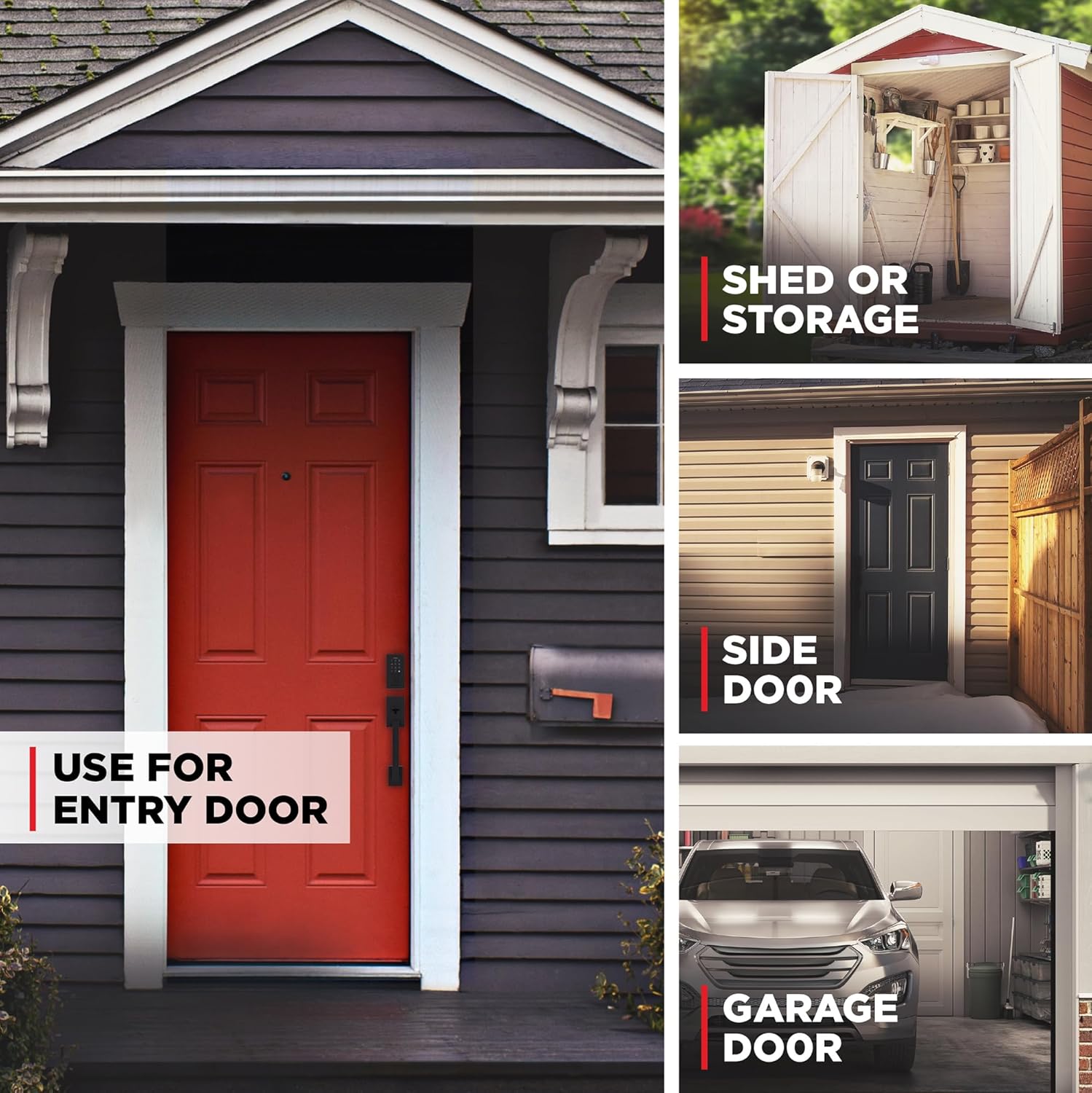 Alternative view of Kwikset SmartCode 270 Keyless Entry Electronic Touchpad Deadbolt Door Lock with Auto-Lock, Custom User Codes, Advanced Security in Matte Black Contemporary