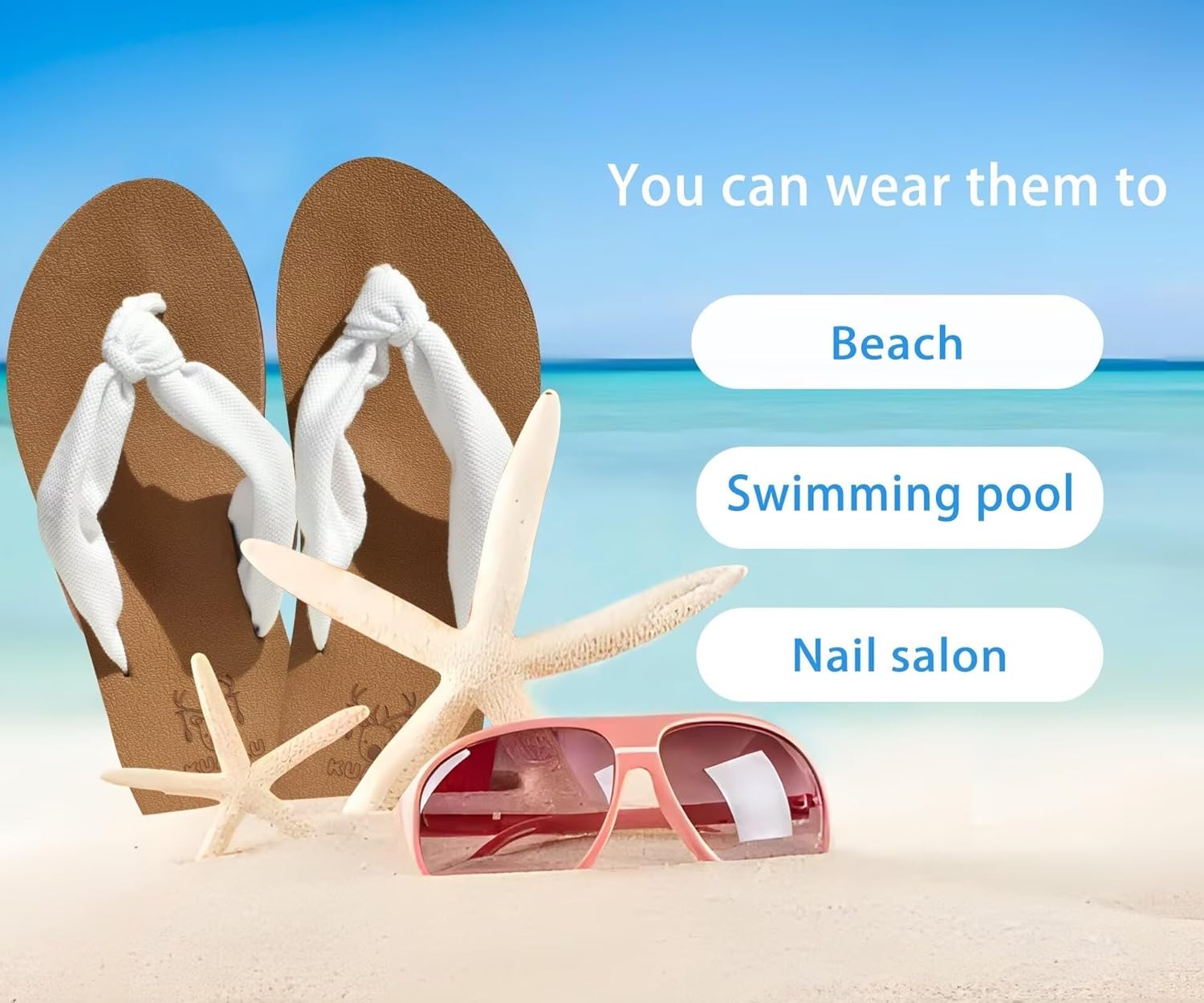 KuaiLu Flip Flops for Women with Arch Support Yoga Mat Comfortable Summer Beach Walking Thong Cushion Sandals Slip On Indoor Outdoor - Image 7