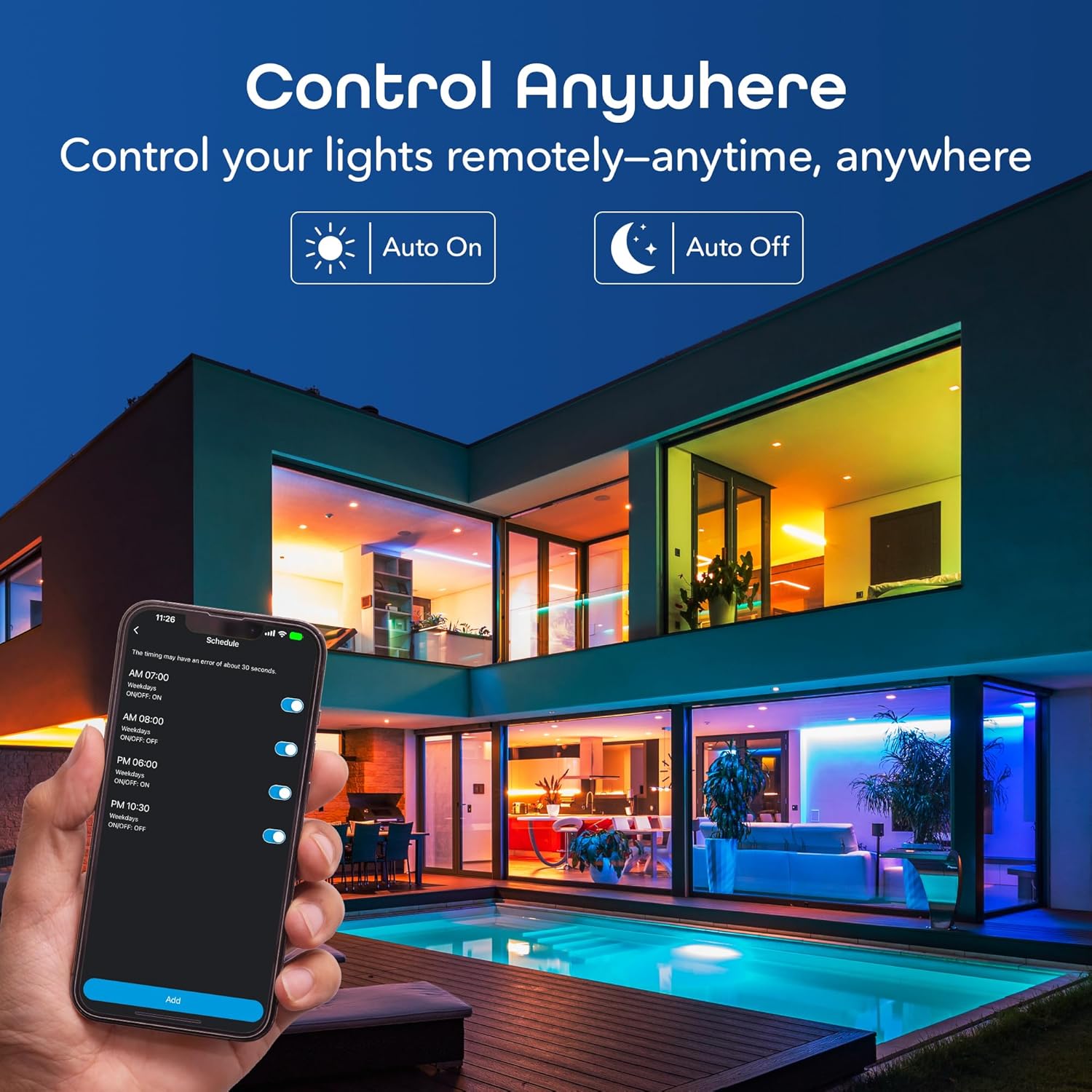 Alternative view of Geeni Prisma Plus 800 Dimmable Smart Light Bulbs with 2.4 GHz Wi-Fi Connectivity u2013 Color-Changing & Tunable White, A19 LED Smart Bulb u2013 Works with Alexa & Google, 4-Pack