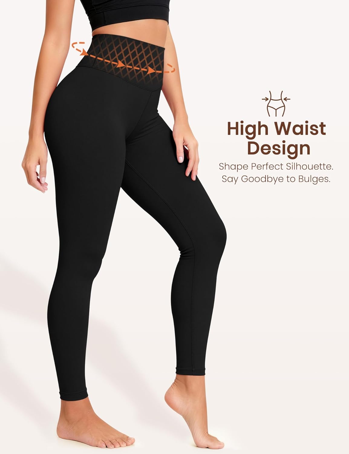 Alternative view of Laite Hebe Leggings for Women - High Waisted Full Length Buttery Soft Yoga Pants for Workout Athletic Daily