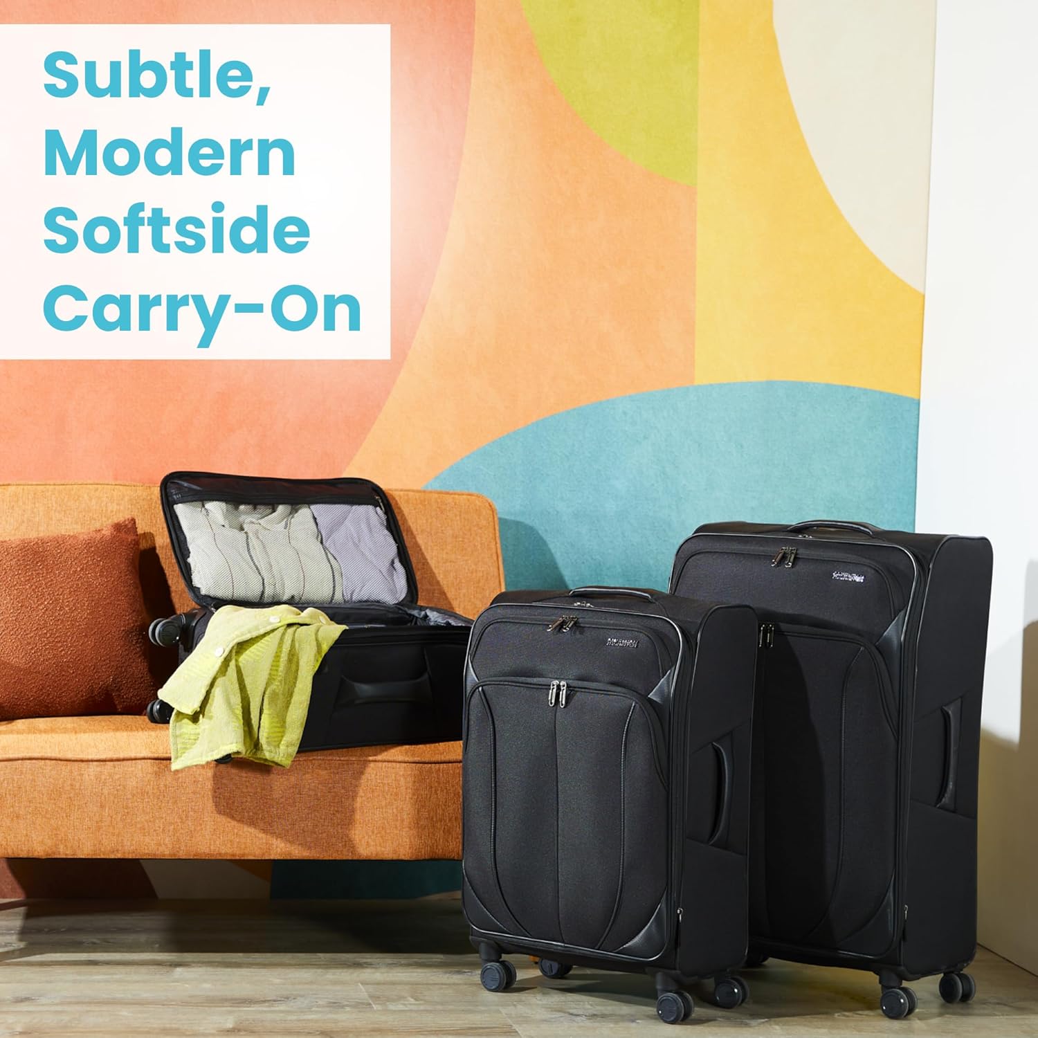 Alternative view of American Tourister 4 KIX 2.0 Expandable Softside Luggage with Spinner Wheels, 28 SPINNER, BLACK