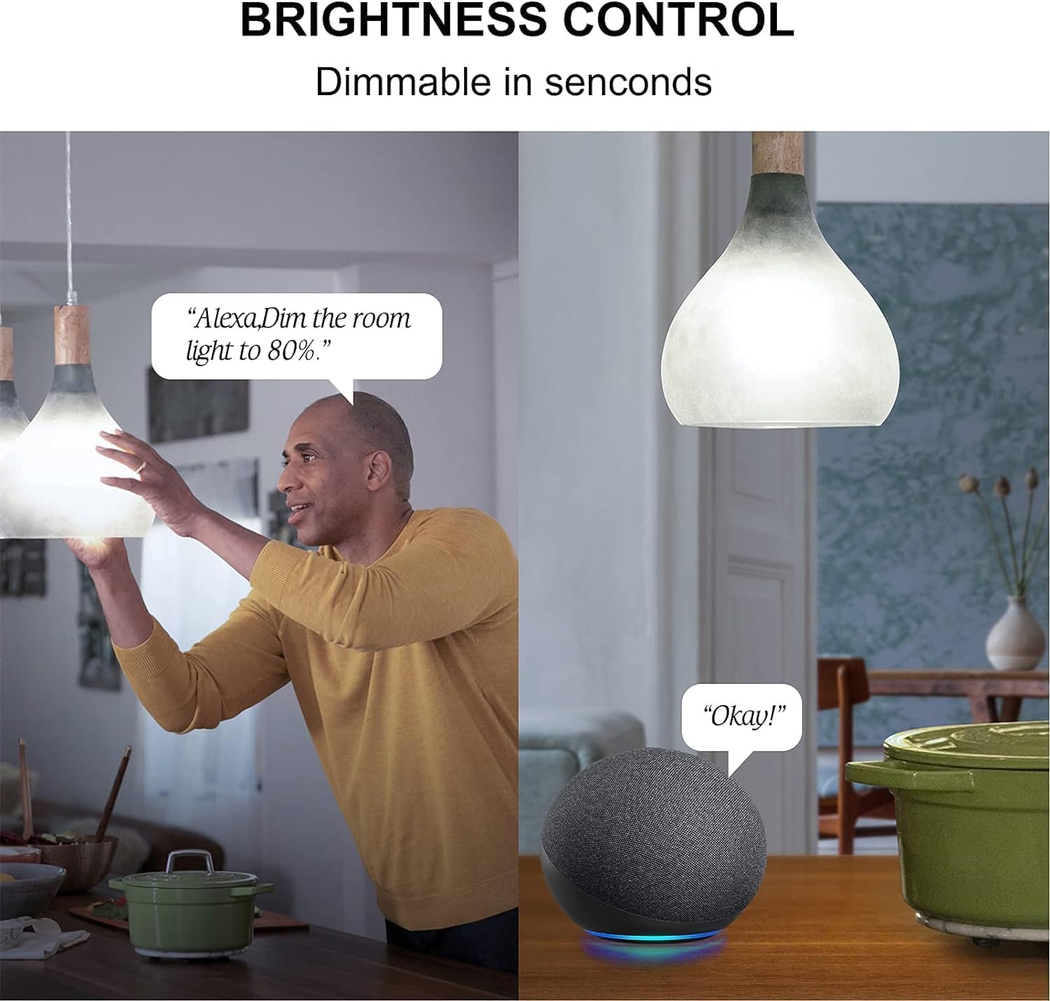 Alternative view of Sengled WiFi Light Bulb - Smart Bulbs That is Compatible with Google Assistant, A19 Daylight (5000K) - No Hub Required, 800LM 60W High CRI)60 Equivalent, 4 Count (Pack of 1)