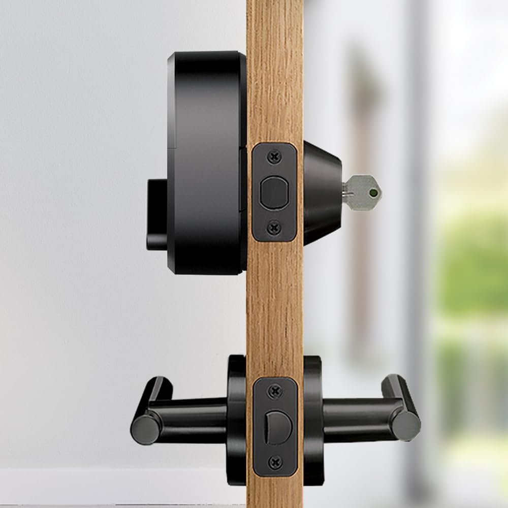 Alternative view of August Home Smart Lock - Keyless Home Entry with Your Smartphone - Dark Gray