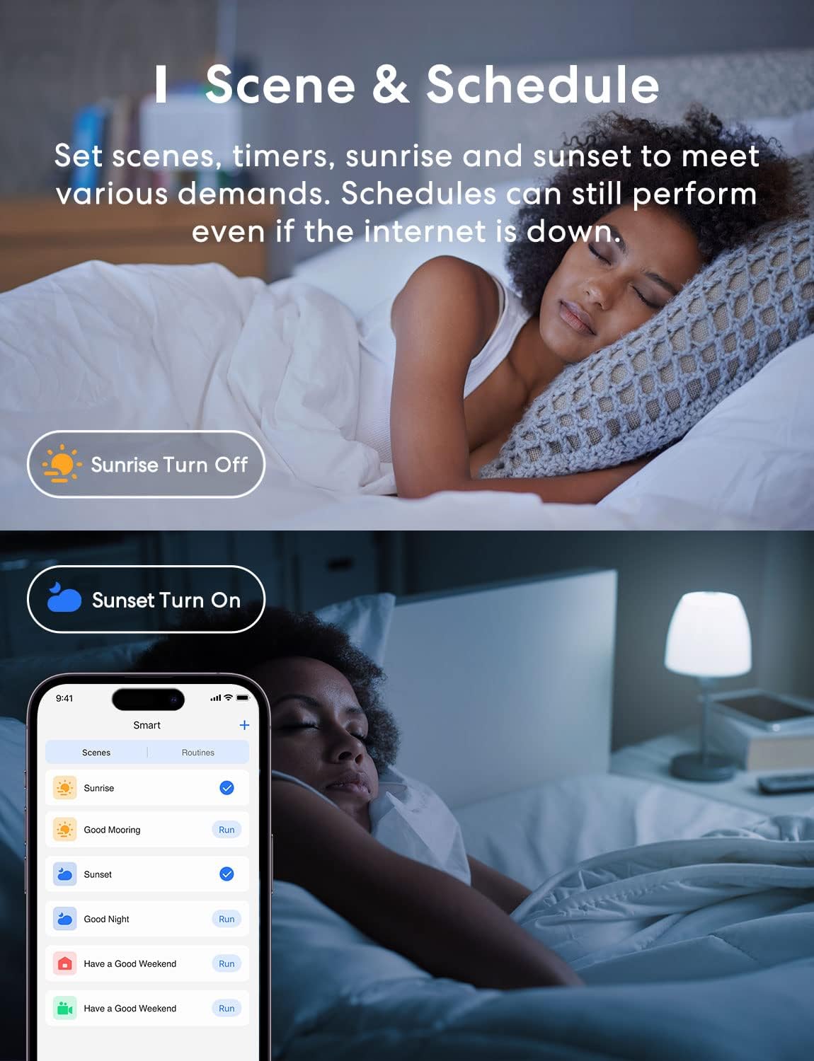 Alternative view of meross Smart LED Light Bulb, Smart WiFi LED Bulbs Compatible with Apple HomeKit, Siri, Alexa, Google Home & SmartThings, Dimmable E26 Multicolor 2700K-6500K RGBWW, 810 Lumens 60W Equivalent, 2 Pack