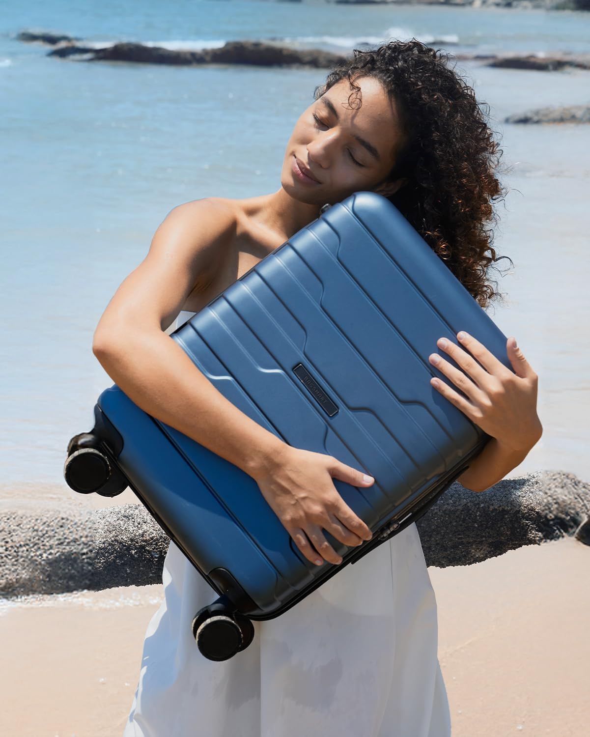 BAGSMART Carry On Luggage 19 L x14 W x9 H Airline Approved with Spinner Wheels, Lightweight 20 Inch Luggage with TSA Lock, Expandable Hard Shell Carry On Suitcases for Men Women, Royal Blue