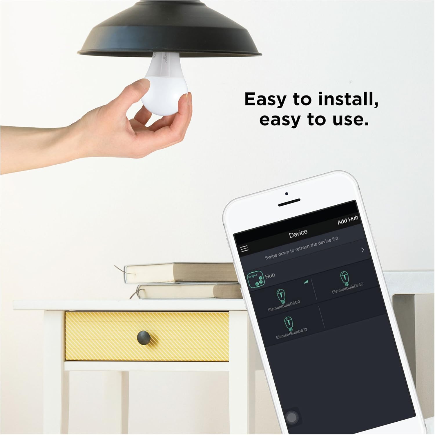 Alternative view of Sengled Zigbee Smart Light Bulbs, Smart Hub Required, Works with SmartThings and Echo with built-in Hub, Voice Control with Alexa and Google Home, Daylight 60W Equivalent A19 Alexa Light Bulb, 8 Pack