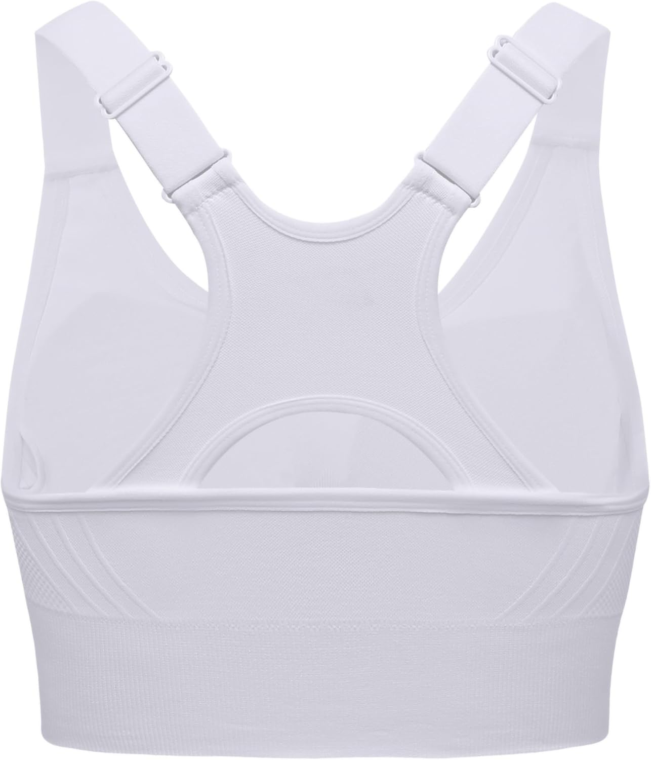 Sports Bra for Women High Support, High Impact Sports Bra Adjustable Supportive Wireless Gym & Yoga, Black, Large