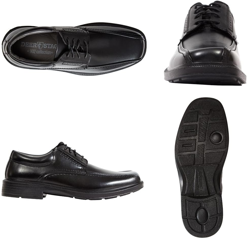 Deer Stags Men's Williamsburg Dress Shoes Comfortable Lace up Formal Oxford for Weddings, Business, Office, Prom