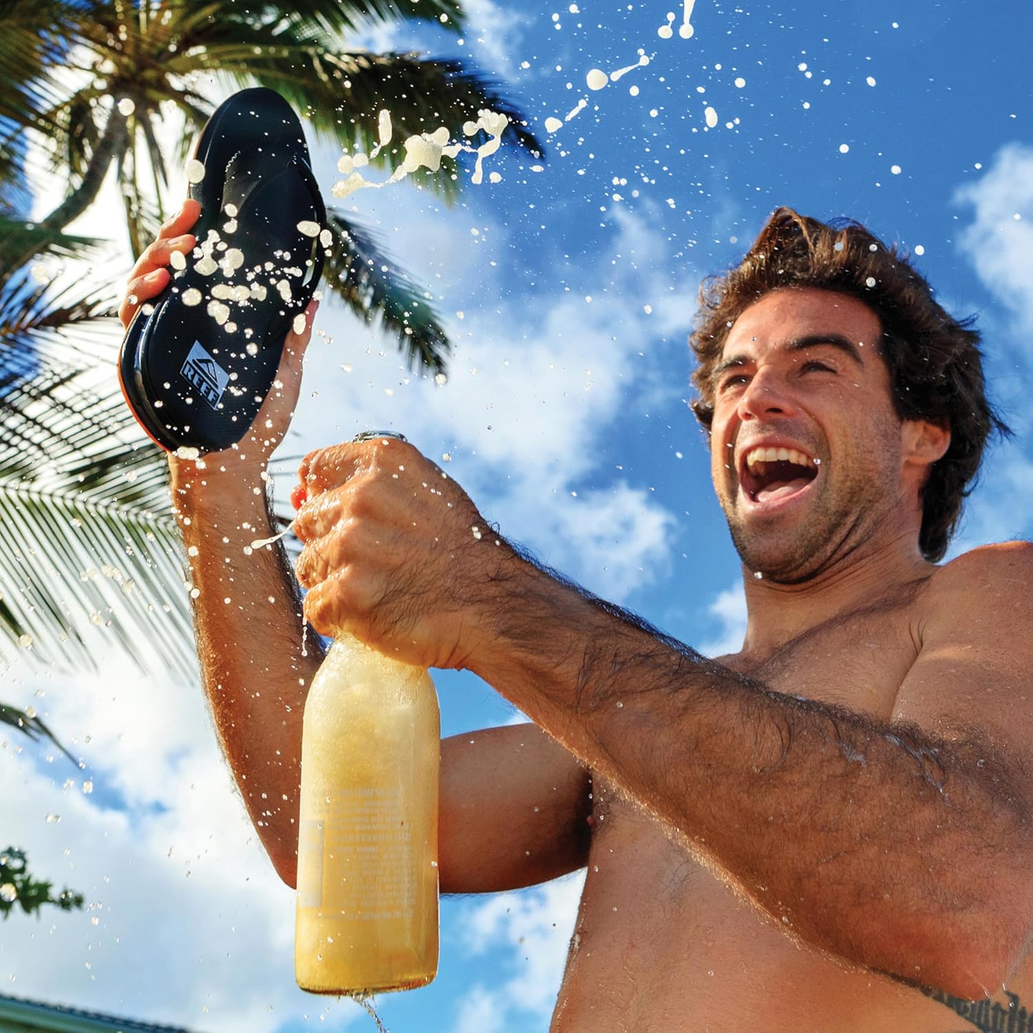 Alternative view of REEF Men's Fanning Bottle Opener Flip Flops