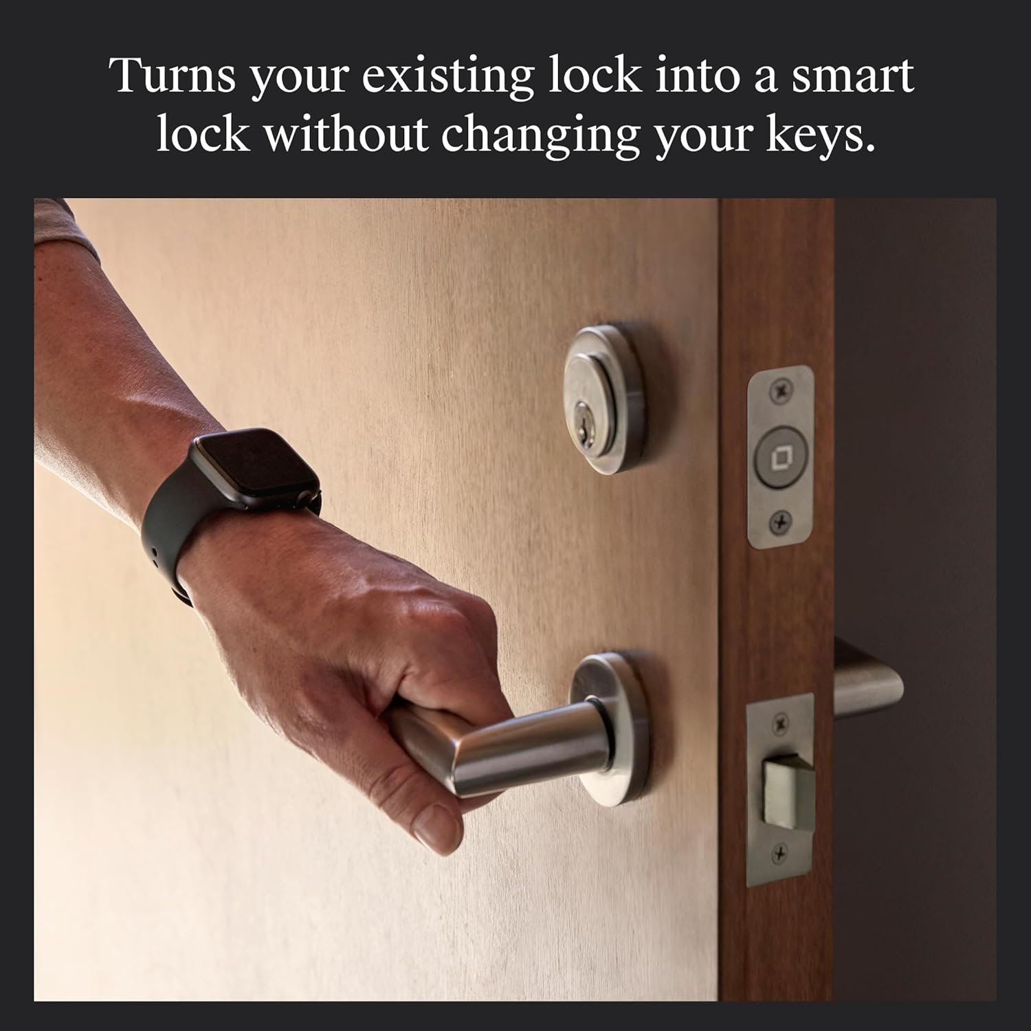 Level Bolt (Wi-Fi) Smart Deadbolt - Make Your Lock Smart & Keep Existing Hardware and Keys - Lock/Unlock from Anywhere - Level App for iOS & Android - Works with Apple Home, Alexa & Google, White