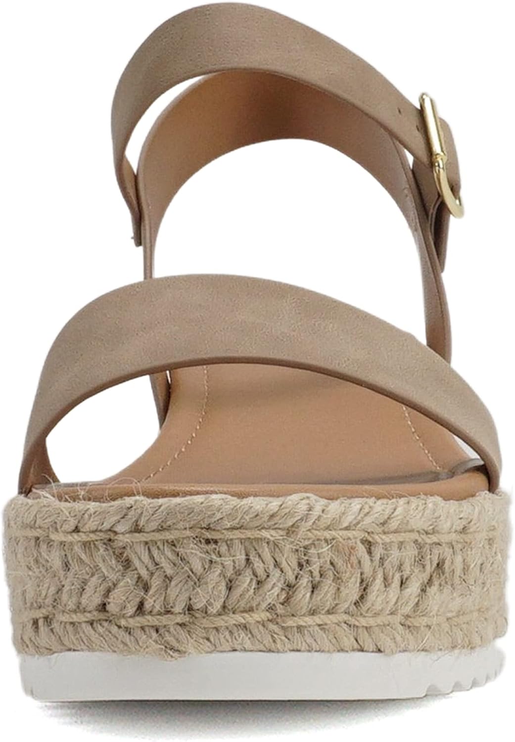 Alternative view of Soda CLIP ~ Women Open Toe Ankle Strap Platform Espadrille Sandal