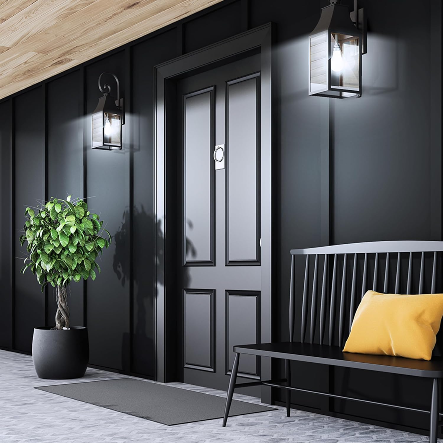 Feit Electric OM60/927CA/AG 60W Equivalent WiFi Dimmable, No Hub Required, Alexa Google Assistant A19 Smart LED Light Bulb, 4.4" H x 2.3" D, 2700K Soft White