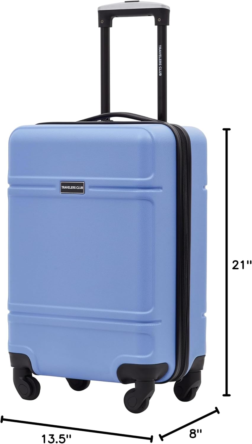 Travelers Club Skyline 22" Carry-On Spinner Luggage, Skyline Blue