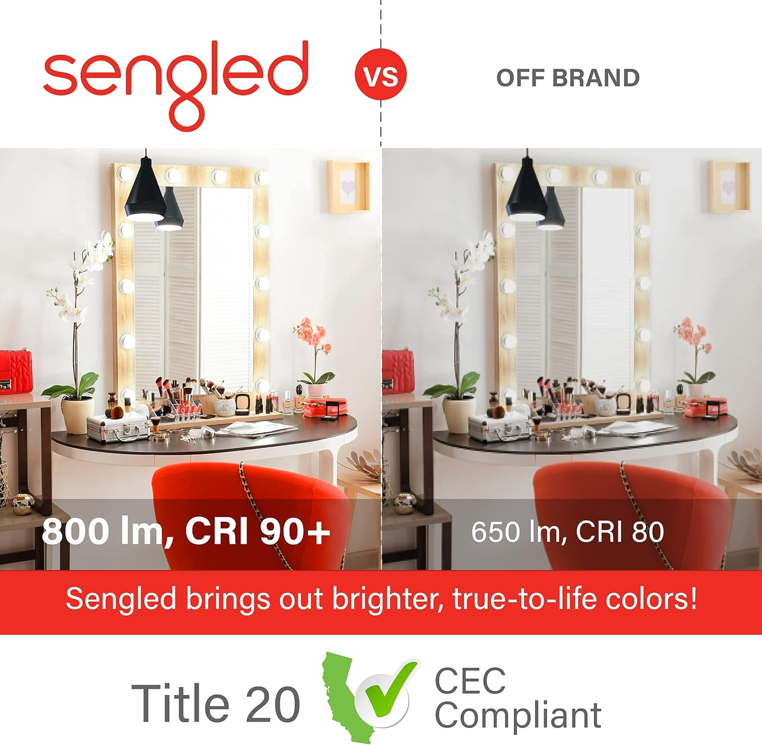 Alternative view of Sengled Alexa Smart Flood Light Bulbs, Bluetooth Mesh BR30 Smart Bulbs That Work with Alexa Only, 65 Watt Equivalent Full Color and Tunable White 650 LM, E26 Base Recessed, No Hub Required, 4 Pack