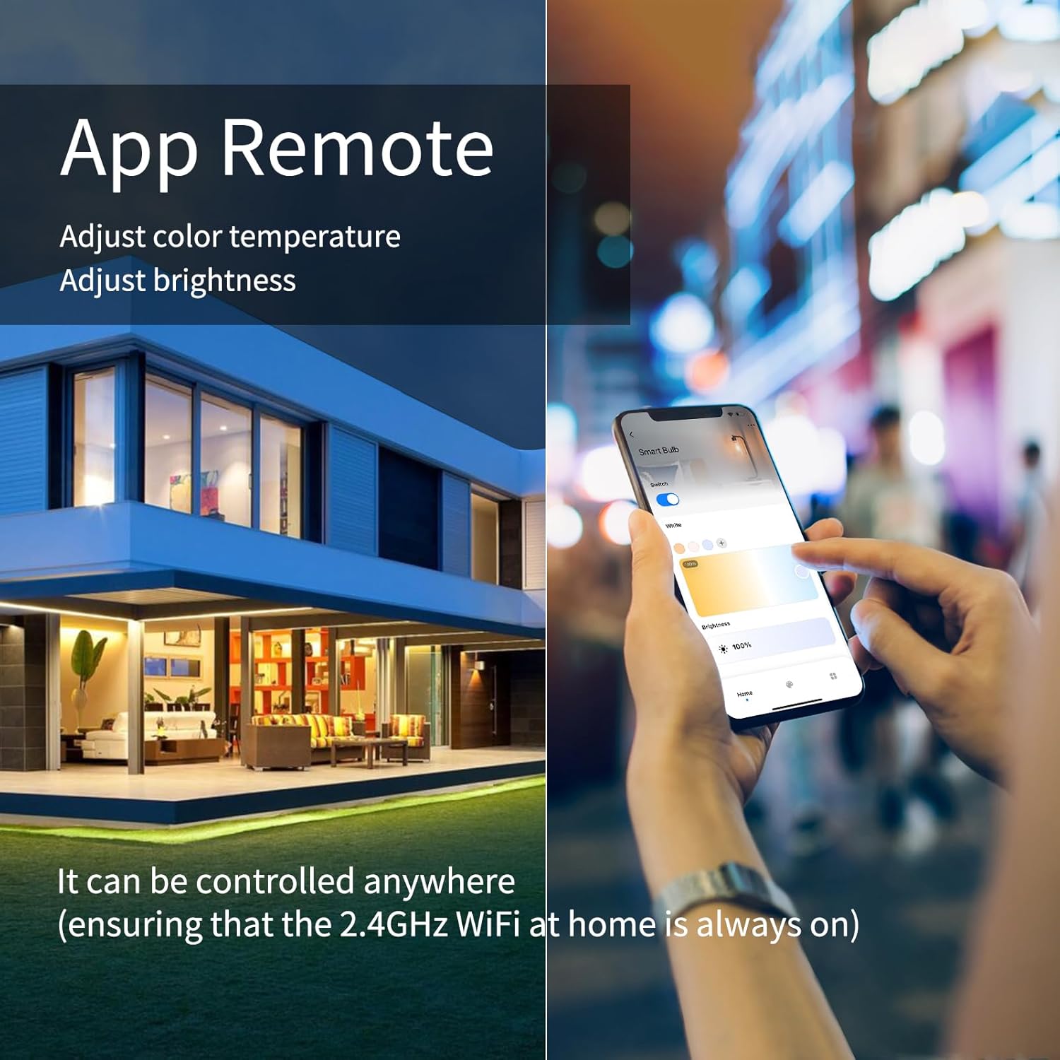 Alternative view of 3Pack Dimmable Wi-Fi Smart LED Bulbs with G9 Base,Compatible with Amazon Alexa and Google Assistant-Warm to Cool White(2700K-6000K),Adjustable Brightness From 1%-100% (120V,0.4-4.7W,40LM-450LM）